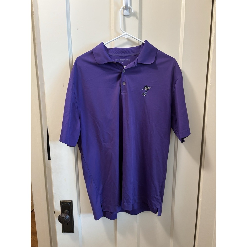 Nike Golf Dri-Fit Mickey Mouse Golfing Polo‎ Shirt Men's Size L